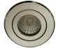 Preview: Schwenkbarer LED Einbaustrahler MOA DISC aus poliertem Aluminium 12V 45° Mobilux