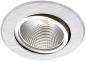 Preview: MOBILUX LED-Einbaustrahler MOBiDIM COB CLASSIC 9W R 3000K alu gebürstet