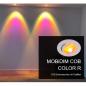 Preview: MOBILUX LED-Glaslinsen Einbaustrahler MOBiDIM COB COLOR R 9W Magenta/Rot/Gelb alu poliert