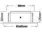 Preview: Mobilux LED-Badezimmer Einbaustrahler MOBiDIM COB SLIM IP65 Q 9W 830 60° weiß