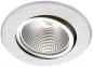 Preview: MOBILUX Schwenkbare LED Einbauleuchte MOBiDIM COB POWER 11,5W R DIM2WARM 45° 95Ra alu gebürstet