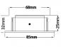 Preview: MOBILUX Einbaustrahler MOBiDIM COB SLIM 7W R DIM2WARM 827 60°  IP65 alu poliert