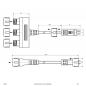 Preview: EVN 3-fach Verteiler für IP44 Stecksystem 44139