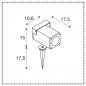Preview: SLV 1004652 THEO BRACKET SP QPAR51 Outdoor Erdspiessleuchte anthrazit