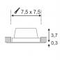 Preview: SLV 112721 FRAME BASIC LED Set Downlight 7,5W 3000K weiß matt  A++