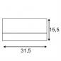 Preview: SLV 117110 KARDAMOD SURFACE SQUARE ES111 DOUBLE Deckenleuchte GU10 eckig schwarz matt