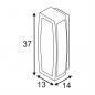 Preview: SLV 230655 MERIDIAN BOX Aussen Wandleuchte IP54 anthrazit