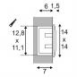 Preview: SLV 233615 DOWNUNDER OUT LED L Wandeinbauleuchte IP55 3000K anthrazit