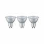 Preview: Paulmann 28581 LED Reflektor GU10 3er-Pack 3x4W wie 3x23W 3x230 lm 2700K Warmweiß Aluminium