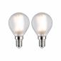 Preview: Paulmann 28789 LED Filament Tropfen E14 matt 4,5W wie 40W warmweißes Licht