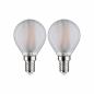 Preview: Paulmann 28789 LED Filament Tropfen E14 matt 4,5W wie 40W warmweißes Licht