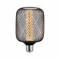 Preview: Paulmann 29083 Metallic Glow Standard 230V LED Leuchtmittel Zyl E27 Spiral 200lm 4,2W 1800K Schwarz