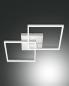 Preview: Bard LED Deckenleuchte Doppelrahmen Weiss Fabas Luce