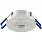 Preview: EVN 350014 Deckeneinbauleuchte Aluminium rund GZ4 12 V AC/DC dimmbar für Halogen und LED Einbaudurchmesser 47 mm