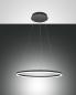 Preview: Lichtstarke dimmbare Giotto Pendelleuchte LED Schwarz von Fabas Luce