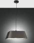 Preview: Allegra Imposante italienische Pendelleuchte mit hochwertigem Stoffschirm von Fabas Luce