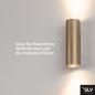 Preview: SLV 151803 Puristische edel strahlende ENOLA UP/DOWN Wandlampe aus mattem Messing
