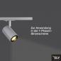 Preview: SLV 1002113 ENOLA_B TRACK SPOT QPAR51 silbergrau 50W inkl. 1P.-Adapter