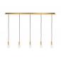 Preview: SLV 1002265 FITU fünfach Rosette lang soft gold