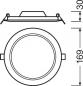 Preview: LED Panel LEDVANCE Downlight Slim DN155 Round 12W 4000K weiß