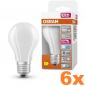 Preview: 6er Sparpack OSRAM E27 LED Lampe SUPERSTAR PLUS HD LIGHTING matt dimmbar 11W wie 100W neutralweißes Licht & hohe Farbwiedergabe