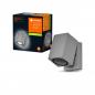 Preview: LEDVANCE Wandleuchte Endura Classic Cube in Silber mit verstellbarem Lampenkopf