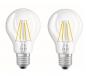 Preview: DOPPELPACK OSRAM LED BASE CLASSIC A 40 Filament 4W wie 40W 470lm 2700K Warmweiß E27 klar