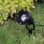Preview: ChiliTec Gartenleuchte "CT-GS10", schwarz 230V, 1,5m Kabel+Erdspieß, GU10 Fassung
