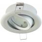 Preview: EVN 447128 Deckeneinbauleuchte schwenkbar 45° Silber 12 V Einbaudurchmesser 75 mm
