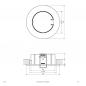 Preview: EVN 511014 Deckeneinbauleuchte Chrom ohne Fassung Einbaudurchmesser 62 mm