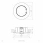 Preview: EVN 514011 Deckeneinbauleuchte Chrom ohne Fassung Einbaudurchmesser 65 mm