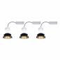 Preview: Paulmann 5146 3er Set Einbauleuchten mit ZigBee Coin Modulen dimmbar Schwarz Gold