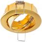 Preview: EVN 515421 schwenkbare Deckeneinbauleuchte ohne Fassung Gold 40° Einbaudurchmesser 75 mm