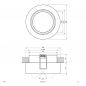 Preview: EVN 618711 Halbeinbau-Deckenleuchte schwenkbar 12 V AC/DC max. 50 W Chrom ohne Fassung Einbaudurchmesser 68 mm