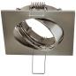 Preview: EVN 646013 Schwenkbare Deckeneinbauleuchte 12 V AC/DC max. 50 W Chrom satiniert ohne Fassung Einbaudurchmesser 71 mm