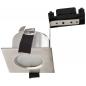 Preview: EVN 655410 V4A-Edelstahl Deckeneinbauleuchte quadratisch IP44 Einbaudurchmesser 68 mm