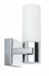 Preview: 2er Pack Paulmann Chrom Wand- und Spiegelleuchte Gemini mit satinierten Glaszylindern IP44 70354 E14  Chrom/Satin