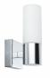 Preview: 2er Pack Paulmann Chrom Wand- und Spiegelleuchte Gemini mit satinierten Glaszylindern IP44 70354 E14  Chrom/Satin