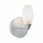 Preview: Paulmann 70838 Carina Badezimmer Wandleuchte G9 Chrom matt/Satin Metall/Glas