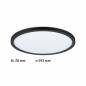 Preview: Paulmann 70998 LED Panel Atria Shine Backlight rund modern schlicht warmweiß Schwarz