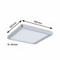 Preview: Paulmann 71007 LED Panel Atria Shine Backlight eckig 190x190mm modern neutralweiß Chrom matt
