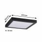 Preview: Paulmann 71026 LED Panel Abia eckig 300x300mm modern neutralweiß Schwarz