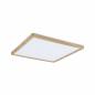 Preview: Paulmann 71035 LED Panel Atria Shine Backlight IP44 eckig 293x293mm 16W 1600lm 4000K Holzoptik