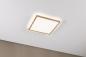 Preview: Paulmann 71035 LED Panel Atria Shine Backlight IP44 eckig 293x293mm 16W 1600lm 4000K Holzoptik