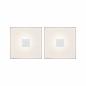 Preview: Paulmann 78401 2er-Set LumiTiles LED Fliesen Square 100x10mm 0,8W warmweiß Weiß Kunststoff/Aluminium