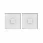 Preview: Paulmann 78401 2er-Set LumiTiles LED Fliesen Square 100x10mm 0,8W warmweiß Weiß Kunststoff/Aluminium