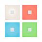 Preview: Paulmann 78413 5er-Set LumiTiles LED Fliesen Square 100x10mm 0,8W dimmbar modern Regenbogen/ Weiß+ Weiß Kunststoff/Aluminium