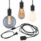 Preview: Paulmann 78436 Neordic Pendelleuchte Tilla E27 vintage inkl. Stecker max. 20W Schwarz dimmbar Metall