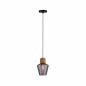 Preview: Paulmann 79740 Neordic Edla Pendelleuchte max1x20W E27 Rauchglas/Kork/Schwarz