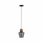 Preview: Paulmann 79740 Neordic Edla Pendelleuchte max1x20W E27 Rauchglas/Kork/Schwarz